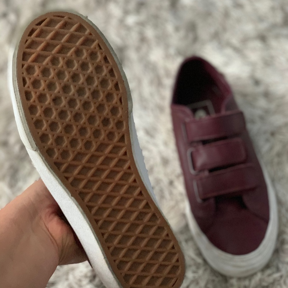 Burgundy vans